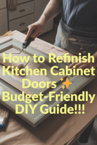 Read more about the article discover How to Refinish Kitchen Cabinet Doors on a Budget