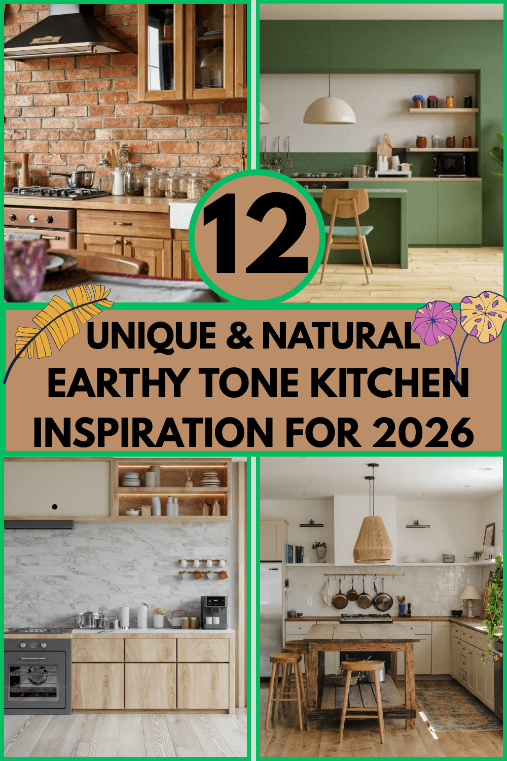 You are currently viewing 12 Unique Earthy Tone Kitchen Ideas for a Warm, Natural Home