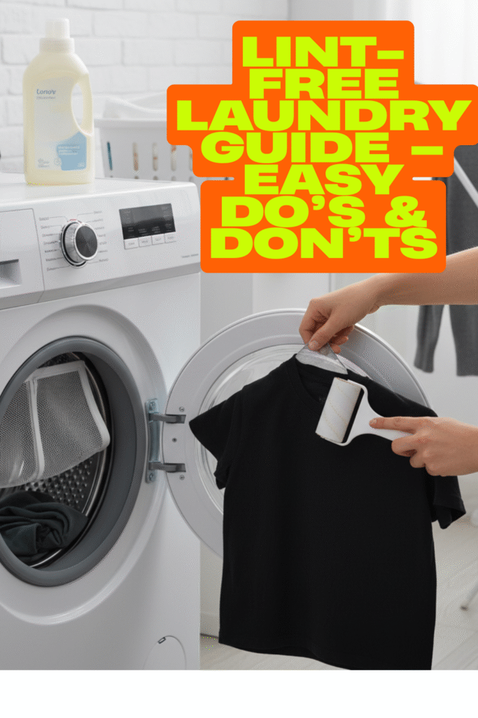 How to prevent Lint in Washing Machine