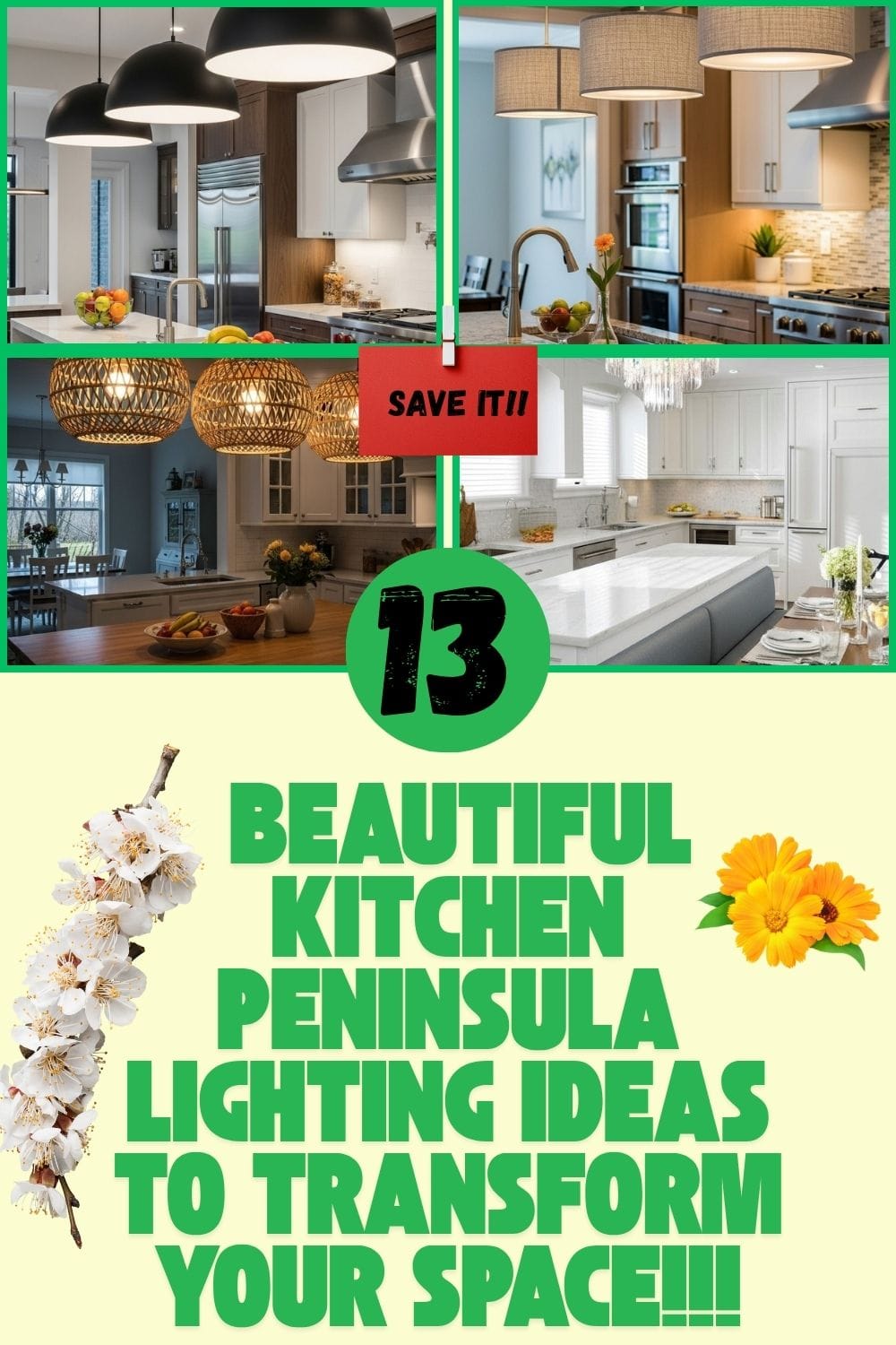 You are currently viewing 13 superb Kitchen Peninsula Lighting Ideas to Brighten Your Space