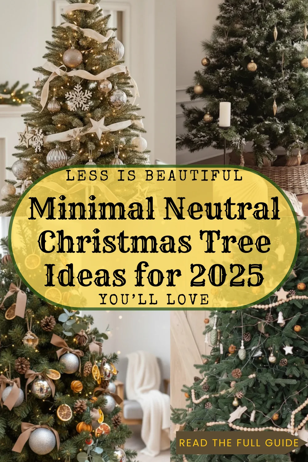 You are currently viewing 12 Amazing Minimalistic Neutral Christmas Tree Decor Ideas for a Elegant Holiday| Savy Home